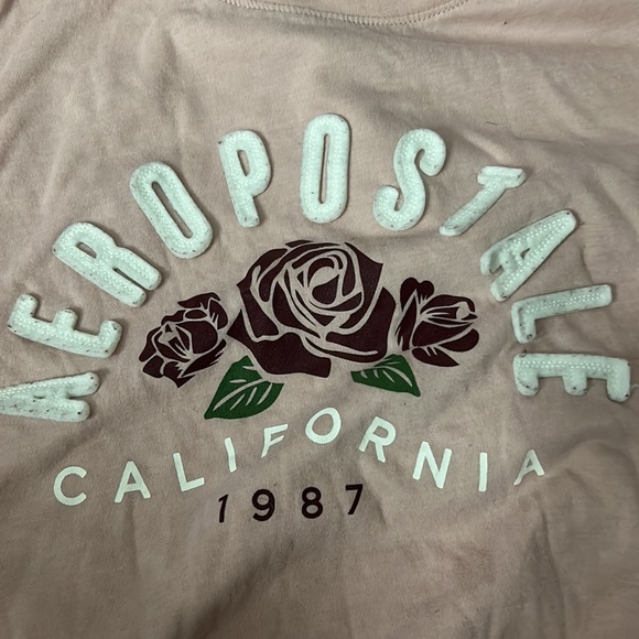 aeropostale pink tee soft material SIZE MEDIUM - Picture 4 of 4